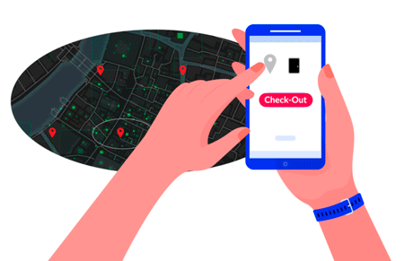 Asistencia con geolocalización